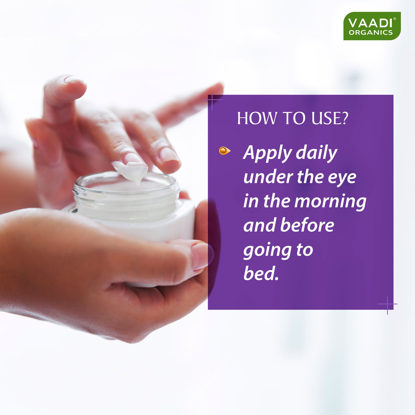 Under Eye Cream with Almond Oil & Cucumber Extract - Reduces Puffiness Keeps Skin Youthful (3 x 30 gms /1.1 oz)