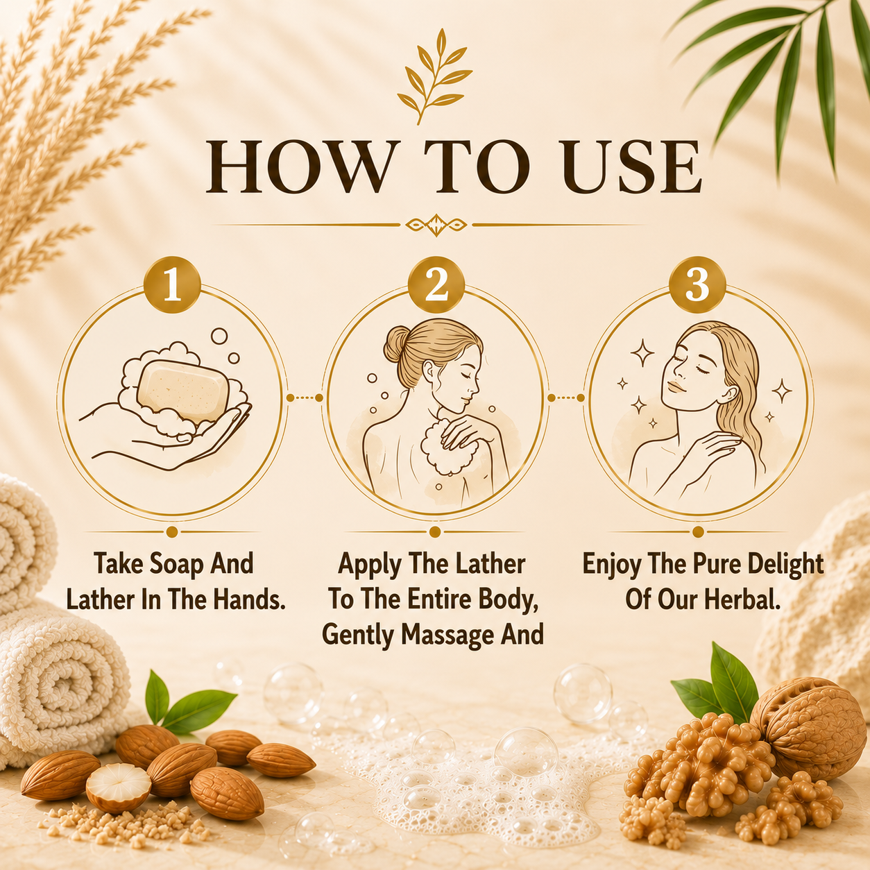 Elbow Foot Knee Scrub Soap with Almond & Walnut - Removes Dead Skin Makes Skin Soft (75 gms / 2.7 oz)