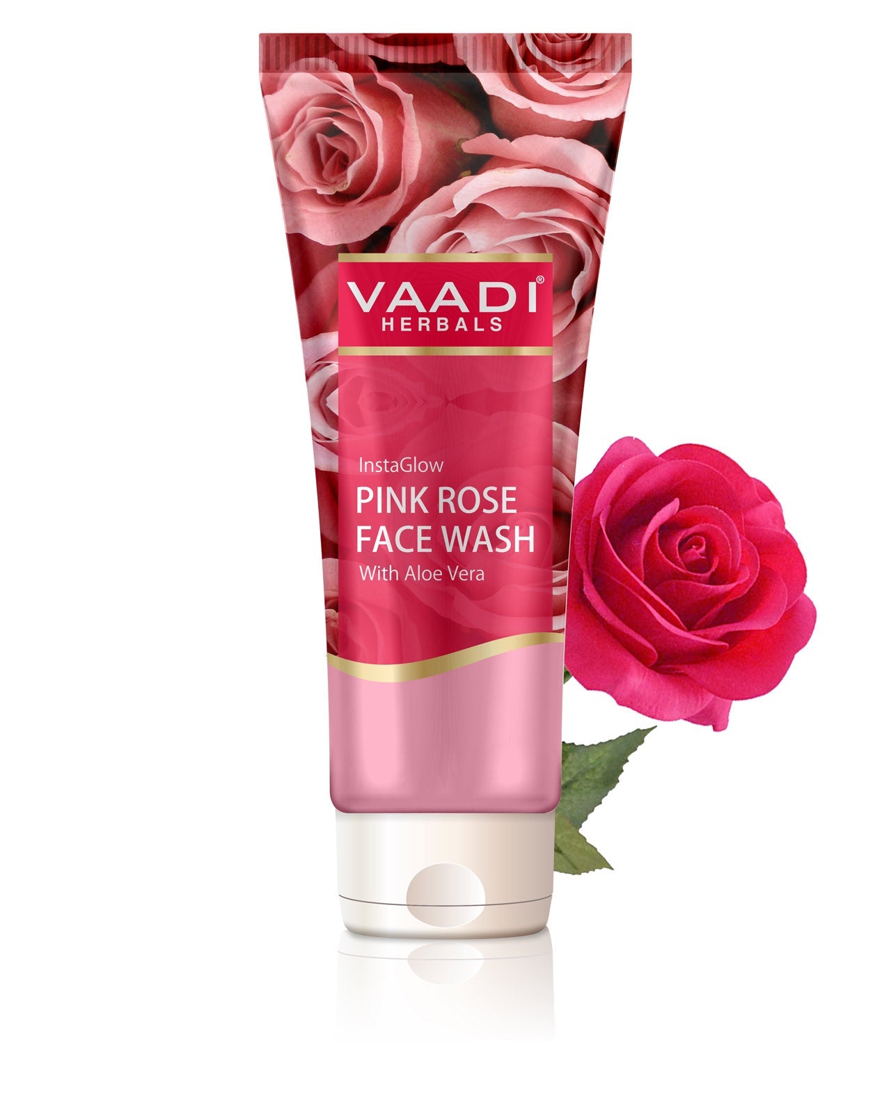 Insta Glow Pink Rose Face wash with Aloe vera extract (60 ml)