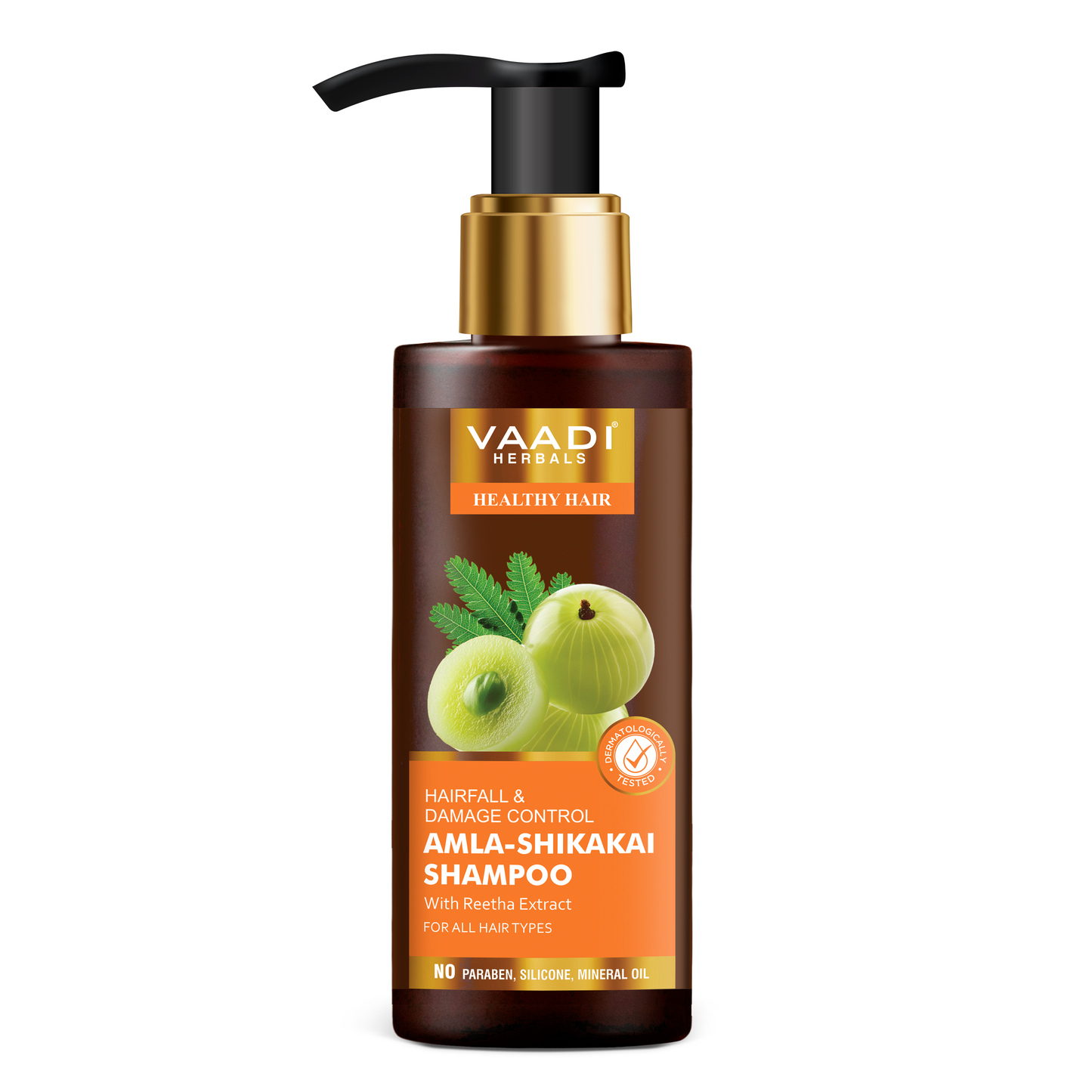Hairfall & Damage Control  amla shikakal  Shampoo (Indian Gooseberry Extract) - Promotes Hair Growth Adds Shine to Hair (110 ml/4 fl oz)