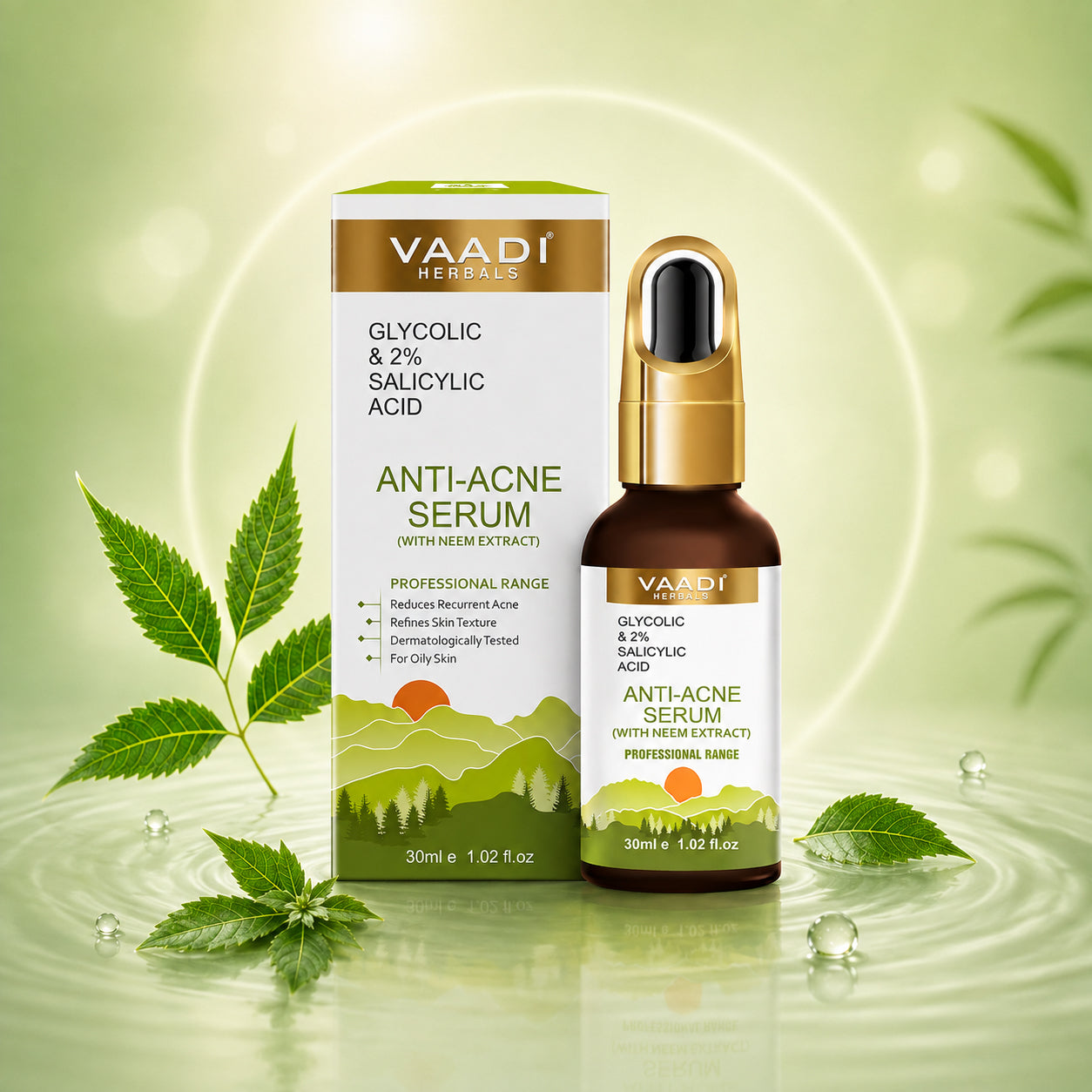 Organic Anti-Acne Serum With Glycolic & 2% Salicylic Acid (30 gms / 1.02 fl.oz)