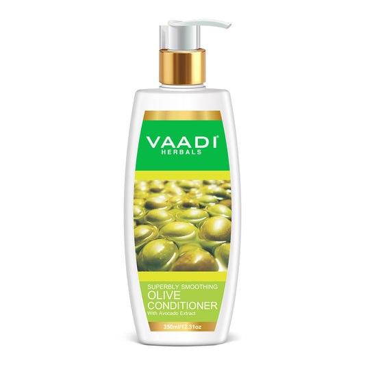 Multi Vitamin  Rich Olive Conditioner with Avocado Extract - Makes Hair Lustrous Adds Bounce to Hair (350 ml/ 12 fl oz)