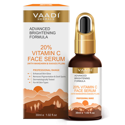 20% Vitamin C Organic Face Serum With Advanced Brightening Formula (30 ml)
