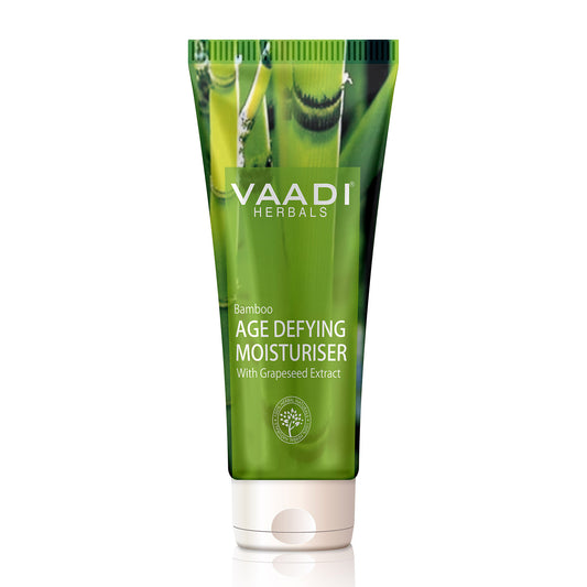 Bamboo Age Defying Moisturiser with Grapeseed Extract - Anti Oxidant Rich Keeps Skin Firm Delays Wrinkles (60 ml/ 2.1 fl oz)