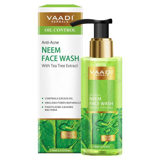 Anti-Acne Neem Face Wash With Tea Tree Extract (110 ml /3.72 fl oz)