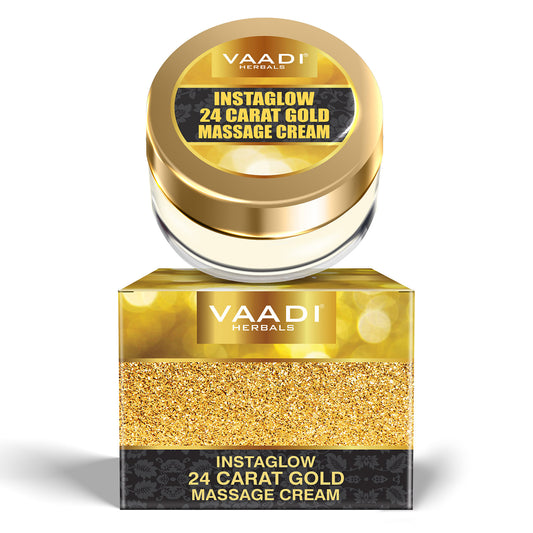 INSTAGLOW 24 CARAT GOLD MASSAGE CREAM  (25 gms/0.9 oz)