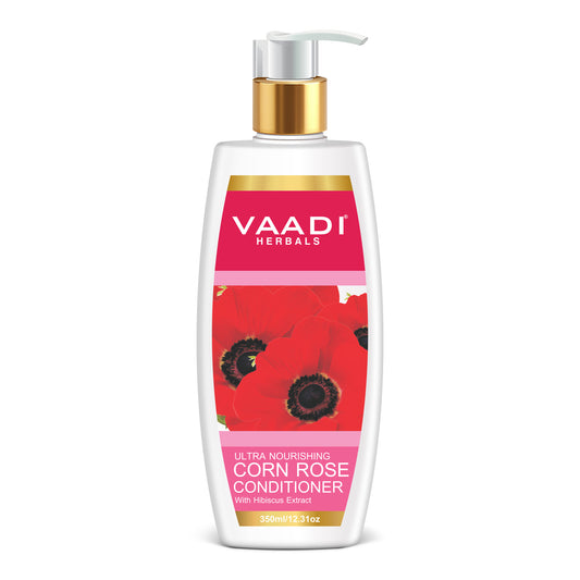 Ultra Nutrient Rich Corn Rose Conditioner - Hibiscus Extract Conditions & Softens Hair (350ml / 12 fl oz)