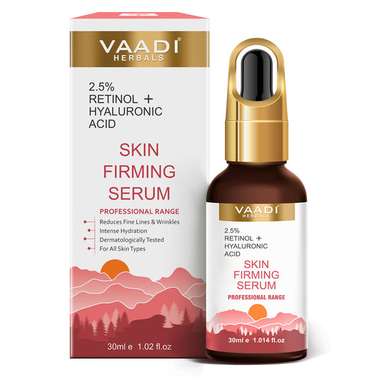 Organic Skin Firming Serum With 2.5% Retinol & Hyaluronic Acid (30 gms / 1.02 fl.oz)