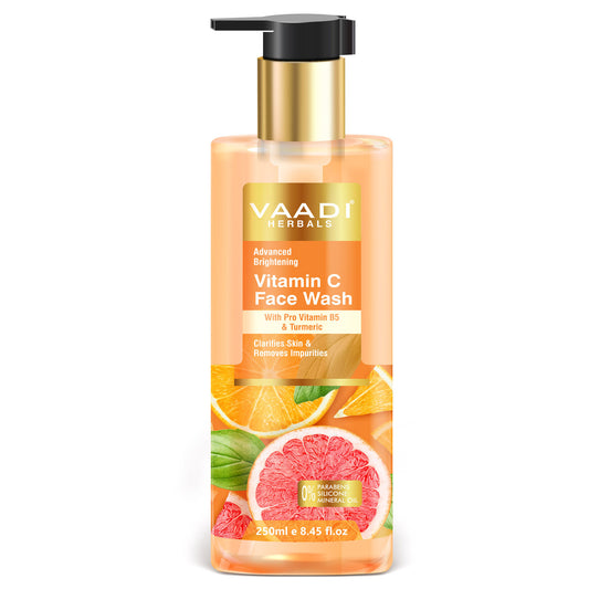 Advanced Brightening Vitamin C Face Wash With Pro Vitamin B5 & Turmeric (250 ml / 8.2 fl oz)