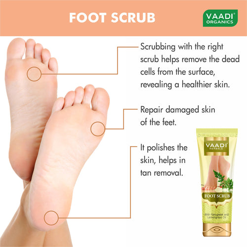 Thumbnail Organic Foot Scrub with Fenugreek & Lemongrass Oil 