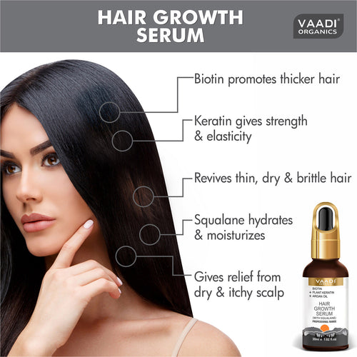 Thumbnail BIOTIN + Plant Keratin HAIR GROWTH SERUM (With Argan Oil & Squalane) (30 ml)