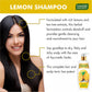 Dandruff Defense Lemon Shampoo with Tea Tree Extract - Disinfects Scalp Prevents Hairfall (350 ml/ 12 fl oz)