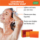 Luxurious Organic Saffron Soap - Skin Whitening Therapy - Evens Skin Tone _ Lightens Marks ( 6 x 75 gms / 2.7 oz)
