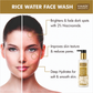 2% Niacinamide + Ceramide Rice Water Face Wash | B3+ | Brightens Skin|Glass Skin Look| Hydrating (250 ml / 8.5 fl oz)