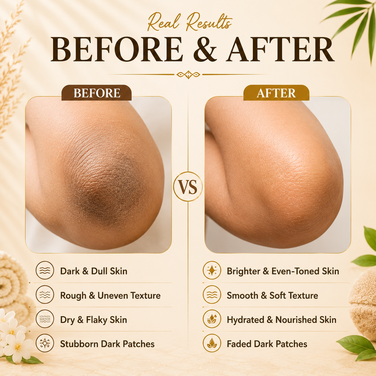 Elbow Foot Knee Scrub Soap with Almond & Walnut - Removes Dead Skin Makes Skin Soft (75 gms / 2.7 oz)