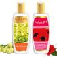 Hairfall & Damage Control Organic Shampoo (Indian Gooseberry Extract) - Ultra Nutrient Rich Corn Rose Conditioner with Hibiscus Extract (2 x 350 ml / 12 fl oz)