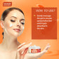Skin Whitening Saffron Massage Gel with Basil Oil & Shea Butter - Improves Complexion Reduces Puffiness ( 50 gms/2 oz)