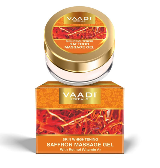 SKIN WHITENING SAFFRON MASSAGE GEL WITH RETINOL (VITAMIN A)(25 Gms)