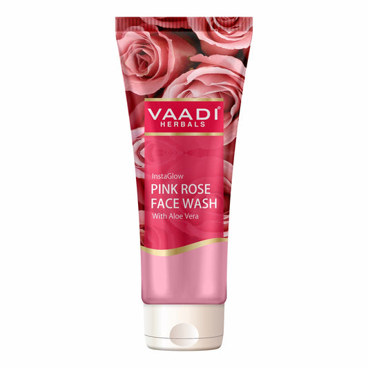 Insta Glow Pink Rose Face wash with Aloe vera extract (60 ml)