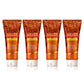 Skin Whitening Organic Saffron Face Wash with Sandalwood - Protects Skin from Sun - Lightens Pigmentation (4 x 60 ml/2.1 fl oz)