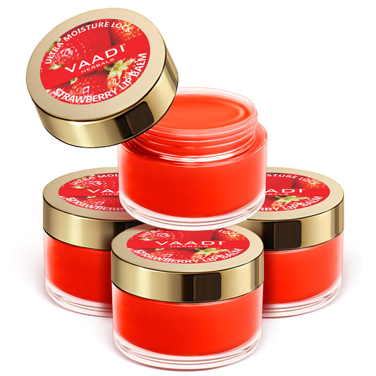 Nourishing Organic Strawberry and Honey Lip Balm (4 x 10 gms/0.4 oz)