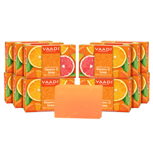 Pack of 12 Vitamin C Soap with Hyaluronic Acid (75 gms X 12/ 2.7 oz)