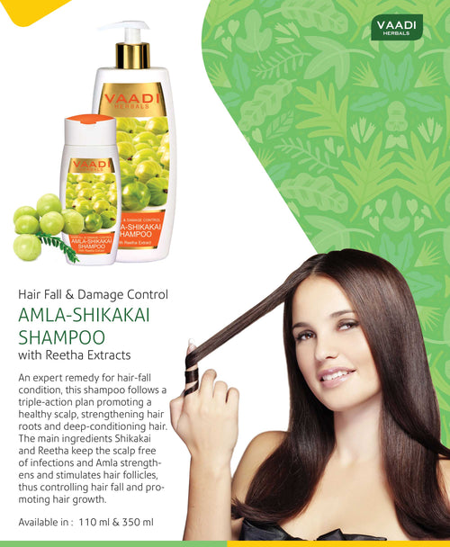 Thumbnail Hairfall & Damage Control amla shikakal Organic Shampoo (Indian Gooseberry Extract) 