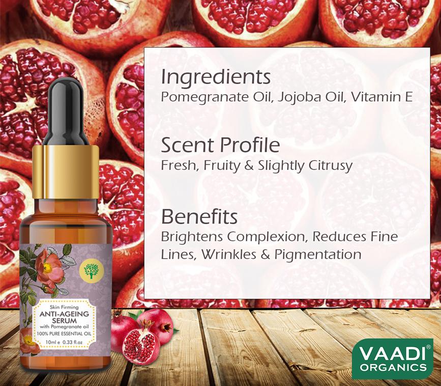 Organic Vitamin E Anti Ageing Serum with Pomegranate Oil 