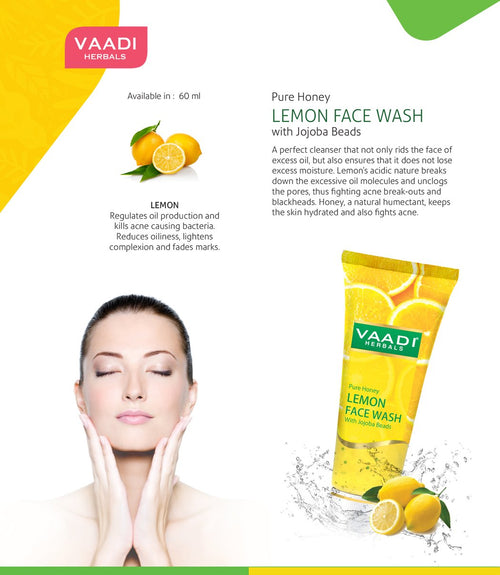 Thumbnail Skin Hydrating Organic Lemon Face Wash with Jojoba Beads 