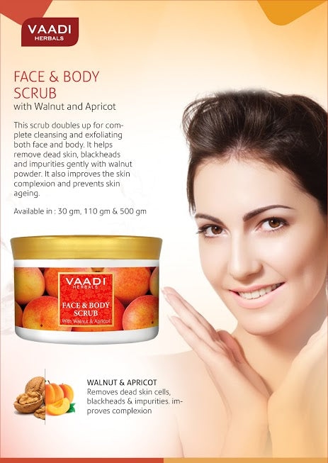 Thumbnail Organic Face & Body Scrub with Walnut & Apricot 