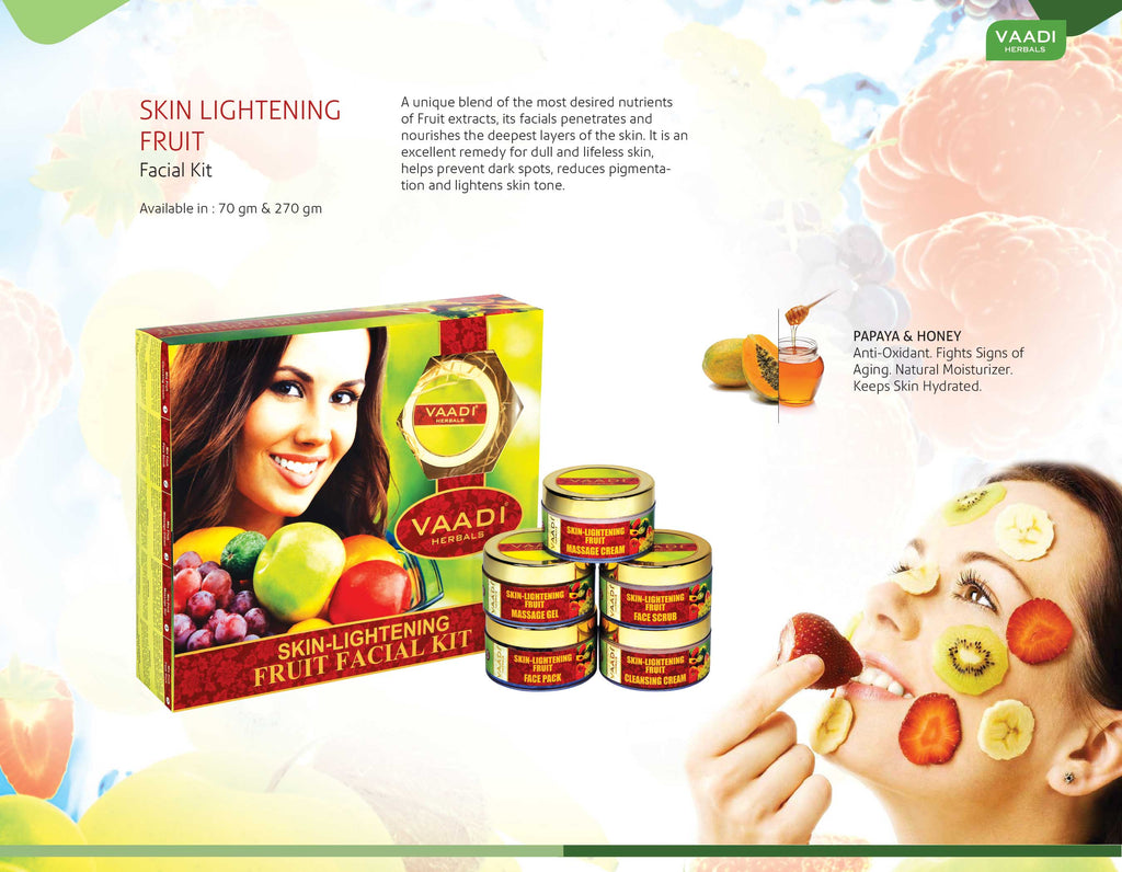 Skin Lightening Organic Fruit Facial Kit 