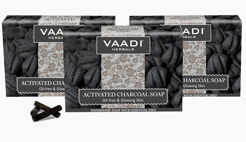 Pack of 3 Activated Charcoal Soap 