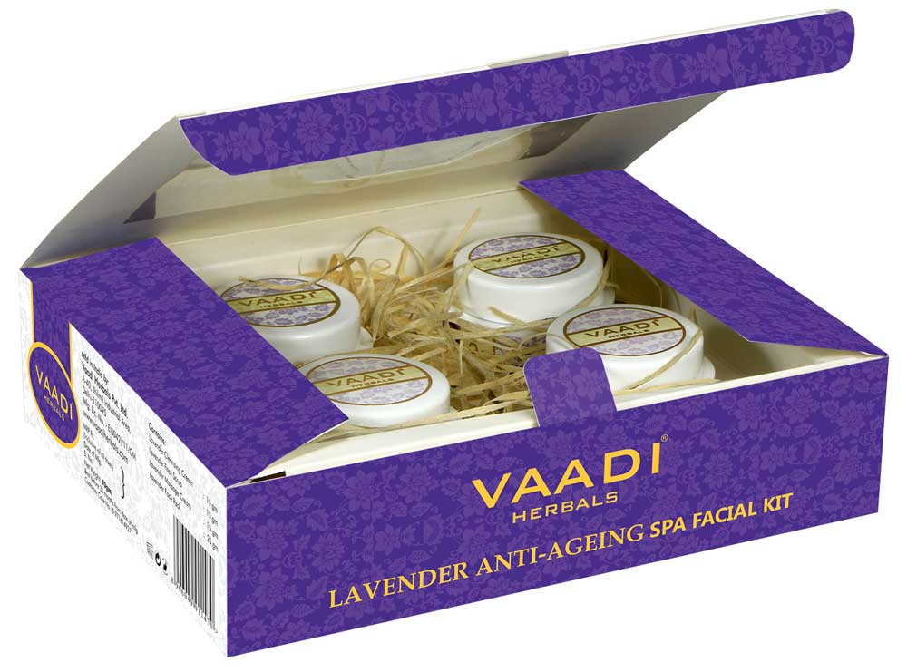 Anti Aging Organic Lavender Facial Kit with Rosemary Extract 