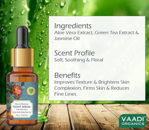 Thumbnail Organic Natural Radiance Night Serum with Aloe Vera 