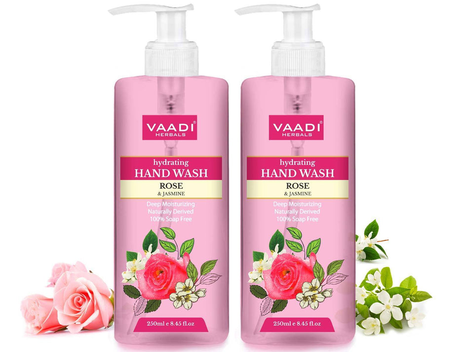 Hydrating Organic Rose & Jasmine Hand Wash (2 x 250 ml / 8.5 fl oz )
