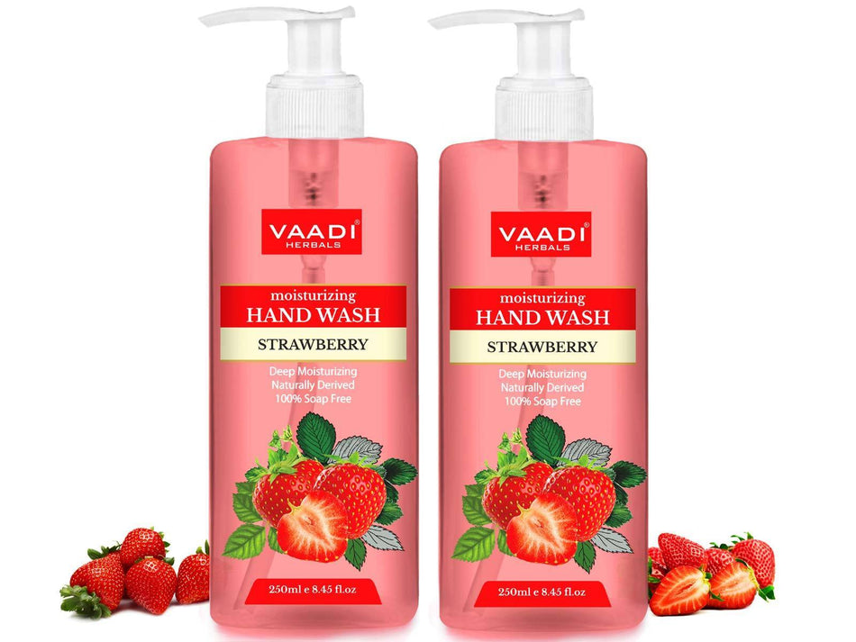 Deep Moisturizing Organic Strawberry Hand Wash (2 x 250 ml / 8.5 fl oz )