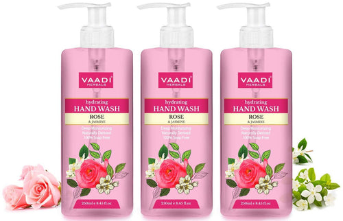 Thumbnail Hydrating Organic Rose & Jasmine Hand Wash (3 x 250 ml / 8.5 fl oz )
