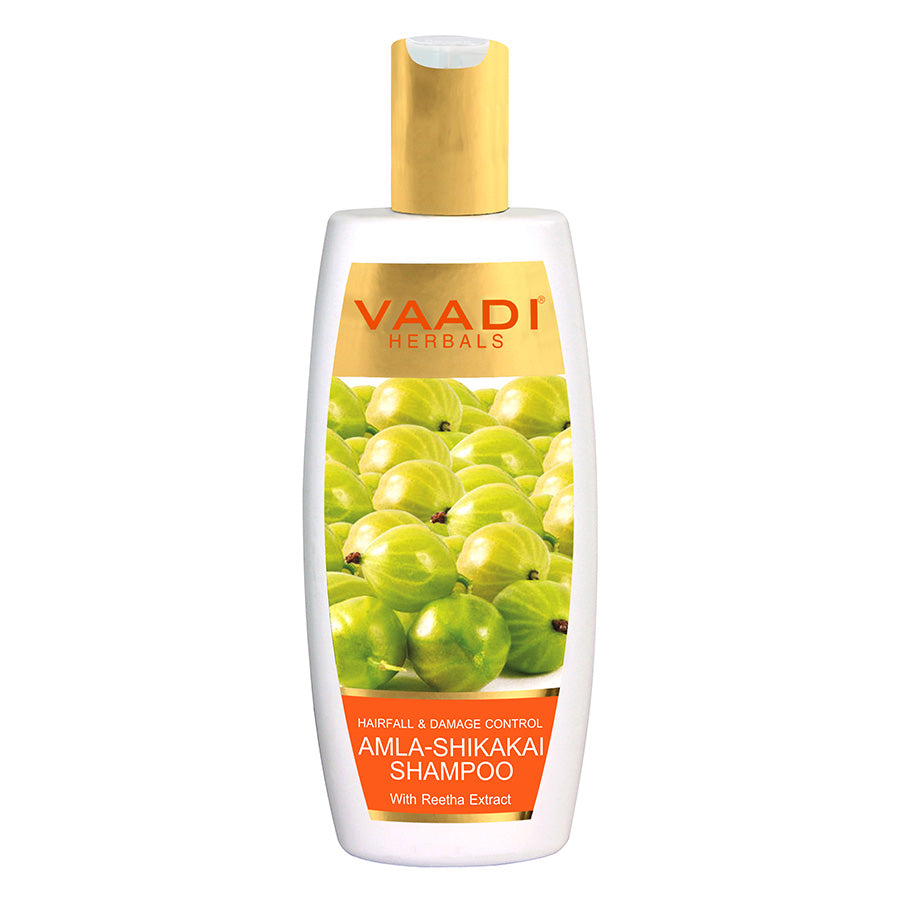 Hairfall & Damage Control amla shikakal Organic Shampoo (Indian Gooseberry Extract) 