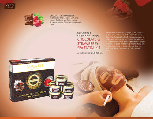 Thumbnail Organic Chocolate Facial Kit with Strawberry Extract 