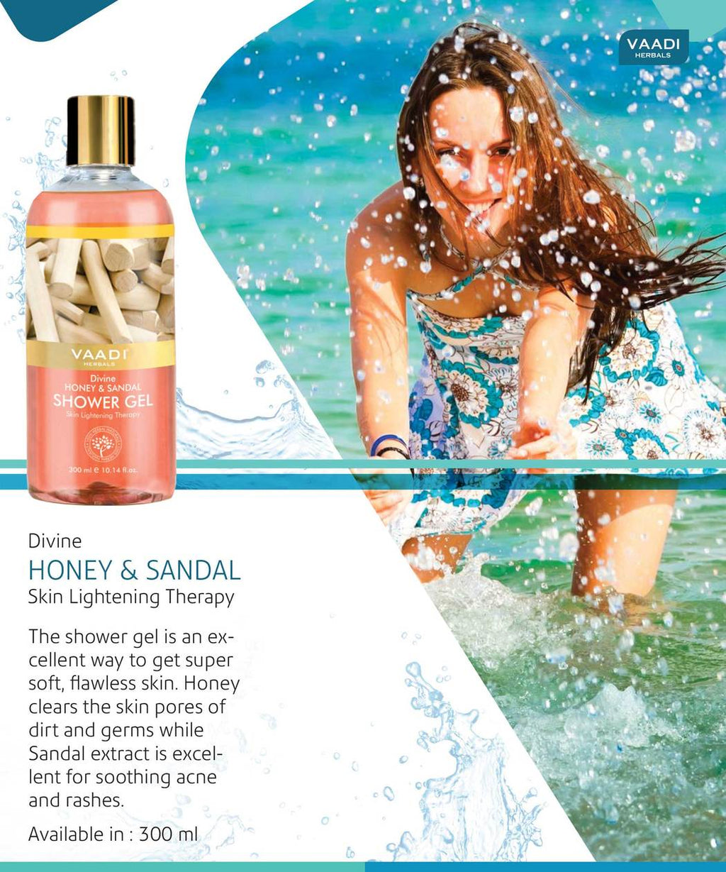 Organic Divine Honey & Sandal Shower Gel 