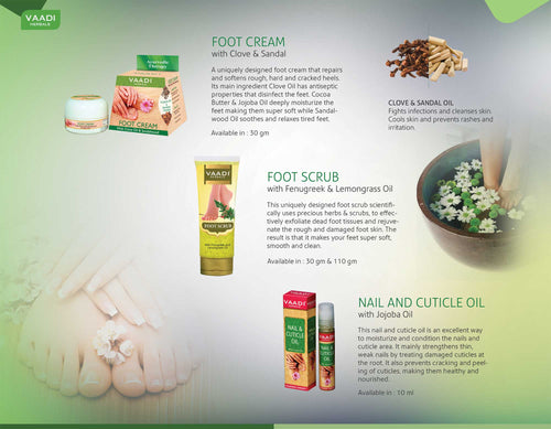 Thumbnail Organic Foot Scrub with Fenugreek & Lemongrass Oil 