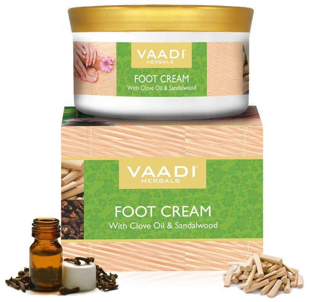 Organic Foot Cream with Clove & Sandalwood Oil  Softens Dry & Cracked Feet Deep Moisturises (150 gms / 5.3 oz)