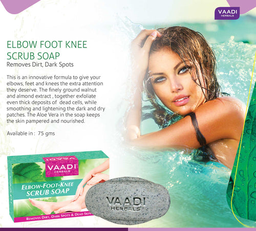 Thumbnail Organic Elbow Foot Knee Scrub Soap with Almond & Walnut 