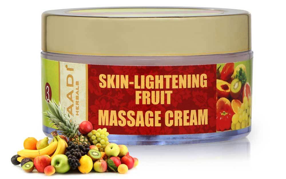 Skin Lightening Organic Fruit Massage Cream with Orange Extract & Turmeric 