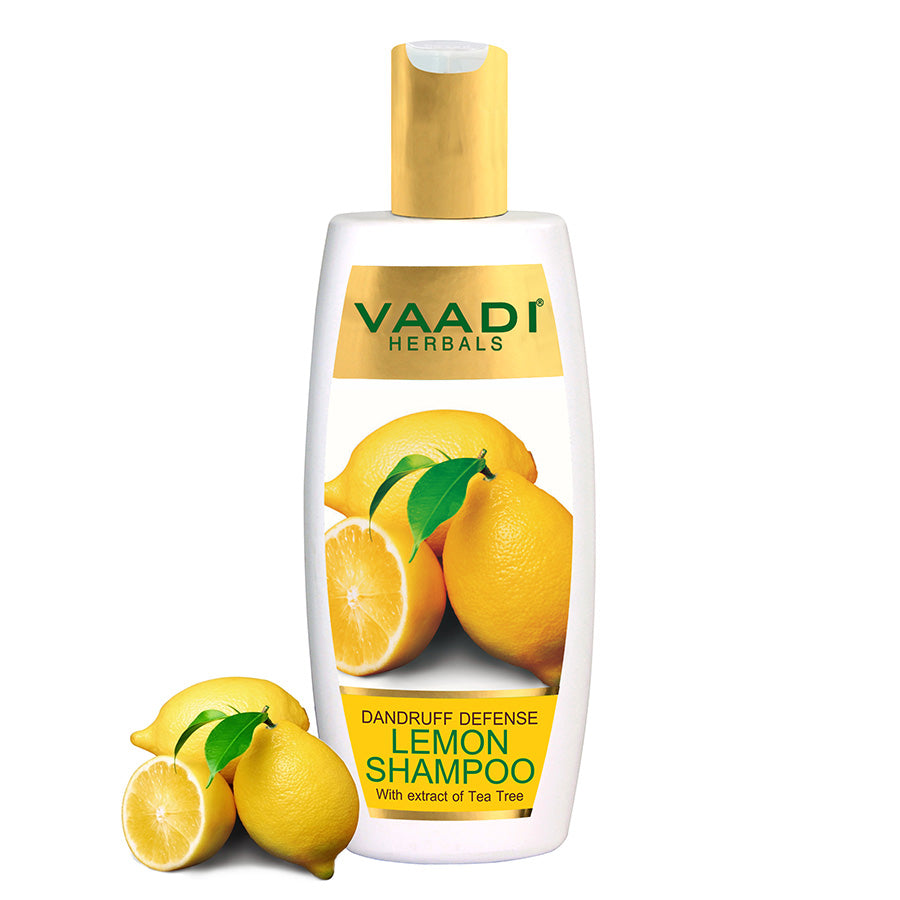 Dandruff Defense Organic Lemon Shampoo with Tea Tree Extract 