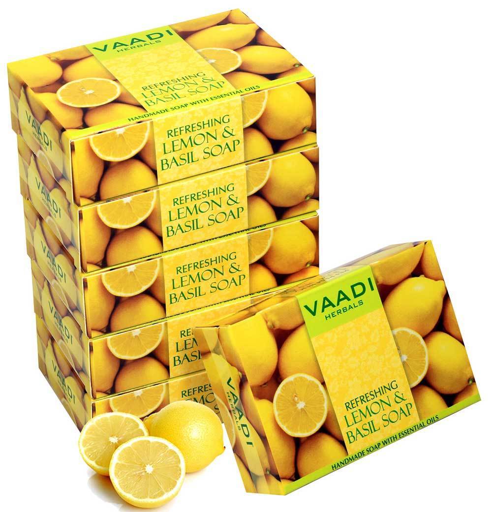 Refreshing Organic Lemon & Basil Soap 