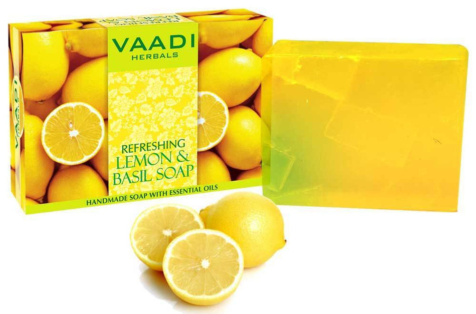 Refreshing Organic Lemon & Basil Soap 
