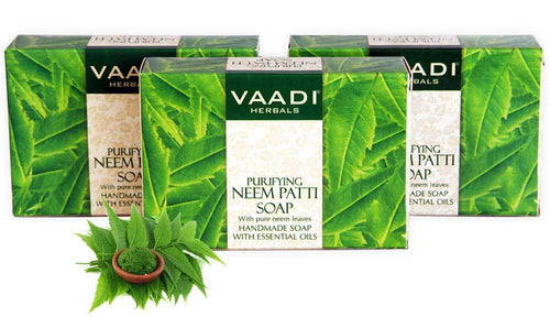 Thumbnail Organic Neem Soap with Pure Neem Leaves 