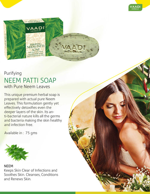 Thumbnail Organic Neem Soap with Pure Neem Leaves 