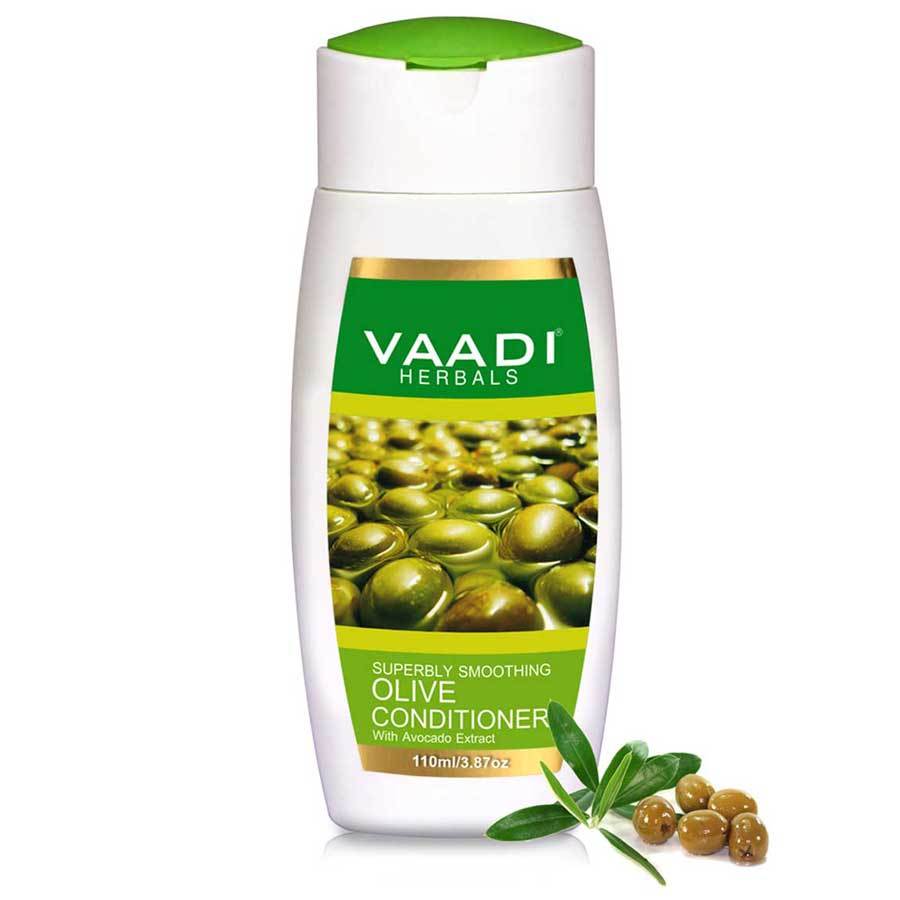 Multi Vitamin Organic Rich Olive Conditioner with Avocado Extract  Makes Hair Lustrous Adds Bounce to Hair (110 ml/ 4 fl oz)